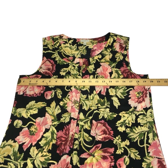 TALBOTS Factory Sleeveless Front Pleated Top Blouse - Women’s Medium - Picture 5 of 13